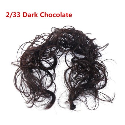 Niechlujne kręcone włosy dla dzindziarza # 2/33 - Czekoladowy brąz