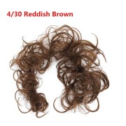 Niechlujne kręcone włosy na dzink # 4/30 - czerwony brąz