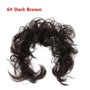 Niechlujne kręcone włosy dla dzindziarza # 6 - ciemnobrązowy