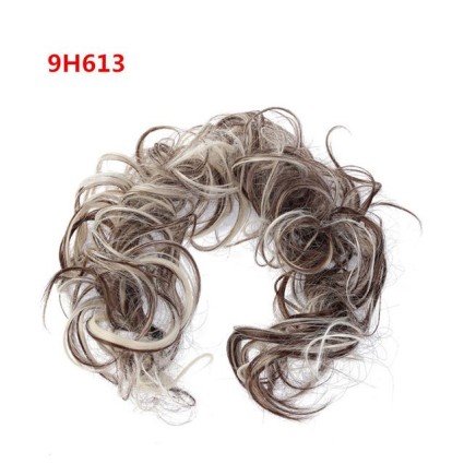 Niechlujny kręcone włosy na dzink # 9H613 - brązowy / blond mieszanka