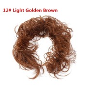 Niechlujne kręcone włosy na kolororz # 12 - jasnoty złoty brąz