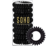 SOHO spiralne ładowanie włosów, czarne - 8 sztuk.