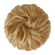 Messy Bun Włosy Fasteryty z zmiętych sztucznych włosów - 27H613 Truskawkowy Blond i Wybielany Blond
