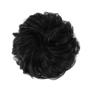 Messy Bun Włosy Fasteryty z zmiętych sztucznych włosów - #2 Naturalna czerń