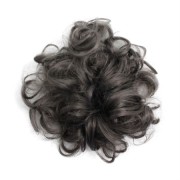 Undersy Bun Włosy winda z kręconymi sztucznymi włosami - ciemnoszary