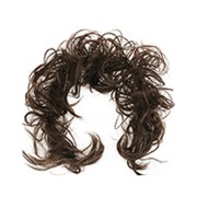 Niechlujne kręcone włosy dla dzindziarza #8 - Medium pytanie brązowe