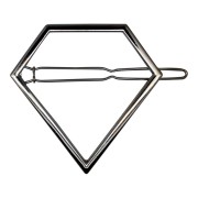 SOHO® Pyramid Metal Hair Clip -  Silver