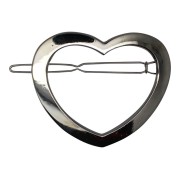 SOHO® Heart Metal Hair Clip - Silver
