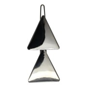 SOHO Triangles Metal Hair Clip - Silver