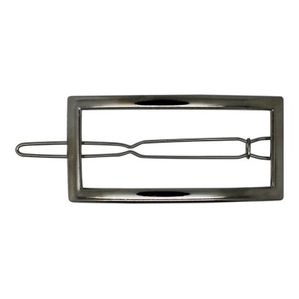 SOHO Frame Metal Hair Clip - Silver