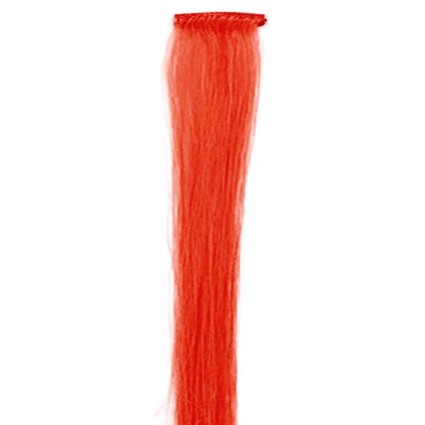 Włosy CRAZY COLOR clip-in 50 cm, CZERWONY