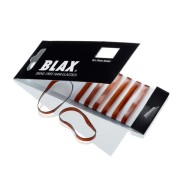 BLAX gumka do włosów, 4 mm 8 szt. BRĄZOWA bez plątania, bez bólu