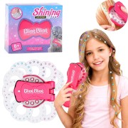 Bling Bling Hair Bedazzler Kit z 180 rhinestone / diamentów + diamentowa maszyna do włosów - dla dzieci