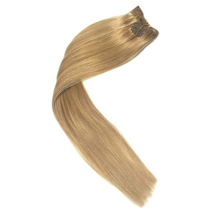 Włosy naturalne REMY clip-in 40cm #27 Złocisty Blond