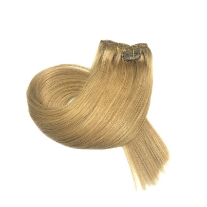 Włosy naturalne REMY clip-in 40cm #27 Złocisty Blond