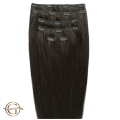 Przedłużanie włosów na klips # 2 Ciemnobrązowy - 7 sztuk - 50 cm | Gold24