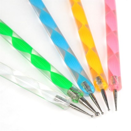 Nail Art Dotting Pens - 5 sztuk