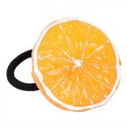 Owocowa gumka do włosów - Pomarańczowa - 1 szt