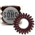 SOHO Gumka do włosów Spirala, 3 szt. Chocolate brown