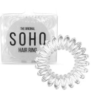 SOHO® Gumka do włosów Spirala, 3 szt. Crystal Clear