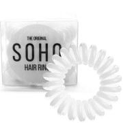 SOHO Gumka do włosów Spirala, 3 szt. Simply White