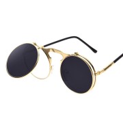 Okulary przeciwsłoneczne Steampunk - złote