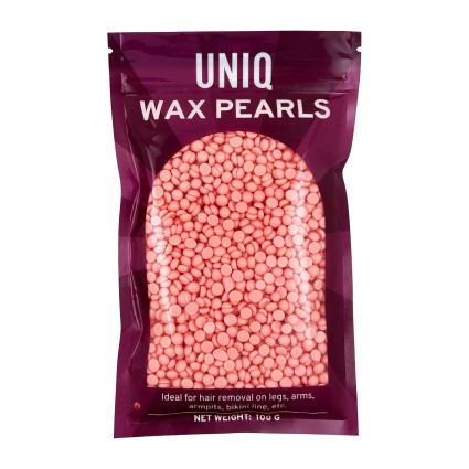 UNIQ Wax Pearls Hard Wax Beans 100g, Rose