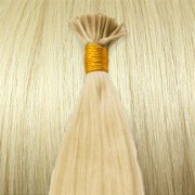 Włosy REMY pod mikroringi 60 cm #60 Platynowy Blond