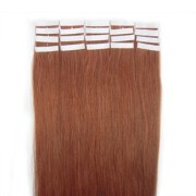 Naturalne włosy REMY tape on 50 cm #33 Rudy