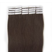 Naturalne włosy REMY tape on 60 cm #2 Ciemny Brąz
