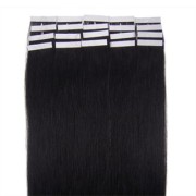 Naturalne włosy REMY tape on 60 cm #1 Czarny