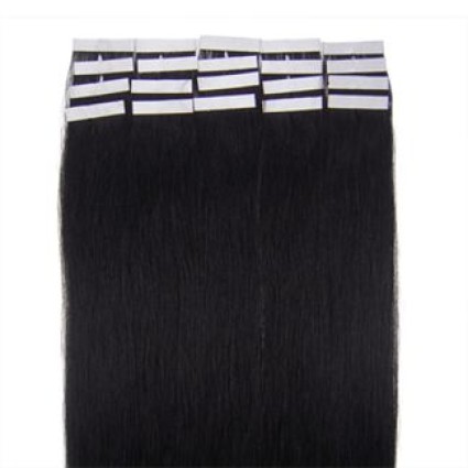 Naturalne włosy REMY tape on 50 cm #1 Czarny