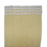 Naturalne włosy REMY tape on 60 cm #60 Platynowy Blond