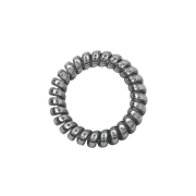 Soho Metallic Spiral Hair Elastic 3 szt. - Metal Grey
