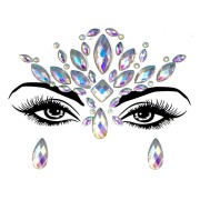 Face Jewels - Świecące ozdoby na twarz z cyrkoniami/diamentami (YJ-01)