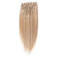 Włosy naturalne REMY clip-in 50cm #18/613 Blond Pasemka