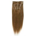 Włosy naturalne REMY clip-in 65cm #6 Jasny Brąz