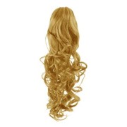 Treska - kucyk włosy syntetyczne, kręcone 60 cm #27 Złocisty Blond