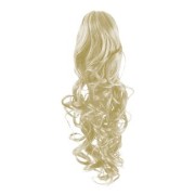 Treska - kucyk włosy syntetyczne, kręcone 60 cm #60 Platynowy Blond