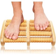Rolanie / role masażu stóp w drewnie - 2x5 rolki
