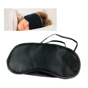 Satynowa maska ​​snu - klasyczny komfort, czarny