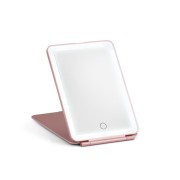 UNIQ Składane doładowanie lusterka LED - Vanity Travel Mirror - Pink