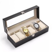 UNIQ Watch Case / Skórzane pudelko zegarkowe dla 6 zegarków - unisex